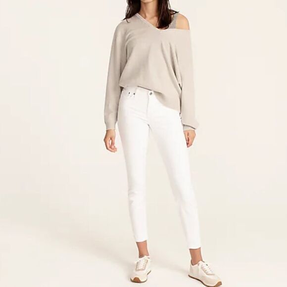 J. Crew 8" toothpick jean in white - Picture 2 of 7